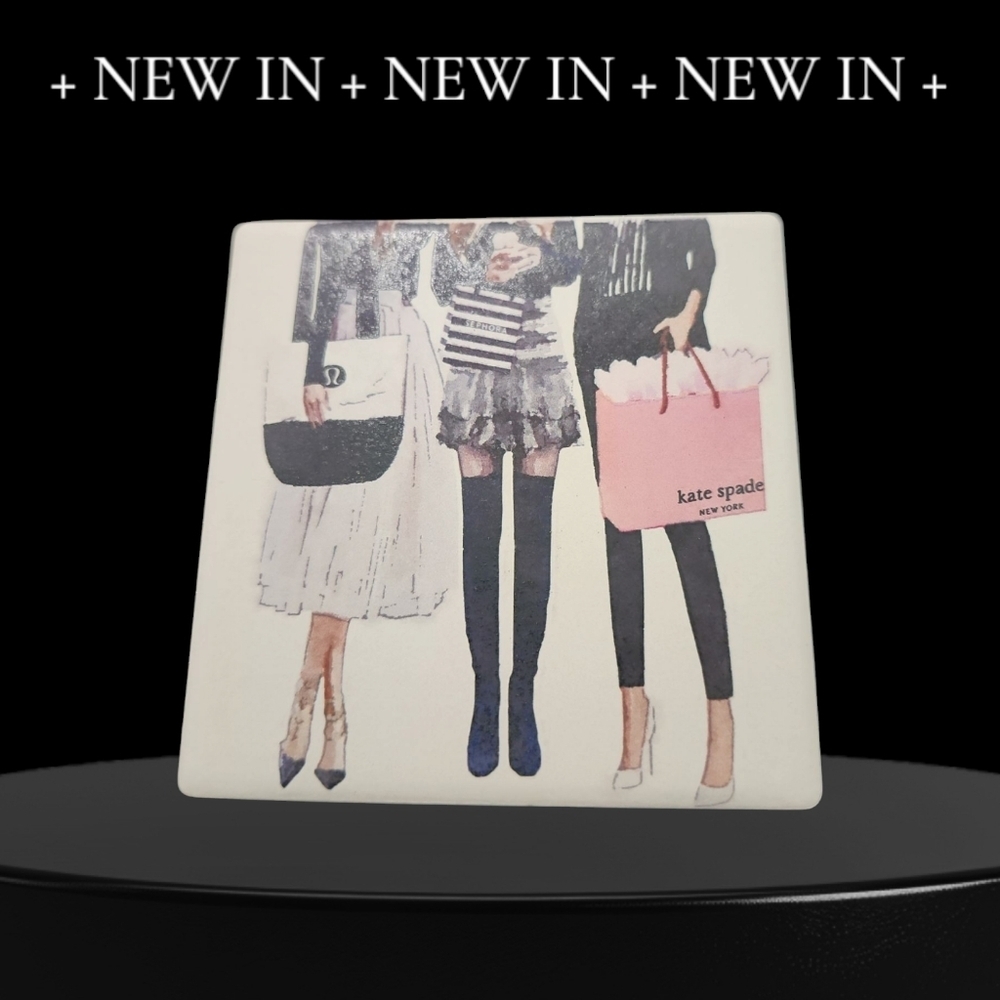 Chic Fashion-Themed Coaster Set - Picture 3 of 4